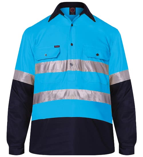 Closed Front L/S 2 Tone 50MM Reflective Tape